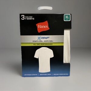 Hanes 3 Pack Moisture Wicking Shirts Size XL NEW IN BOX